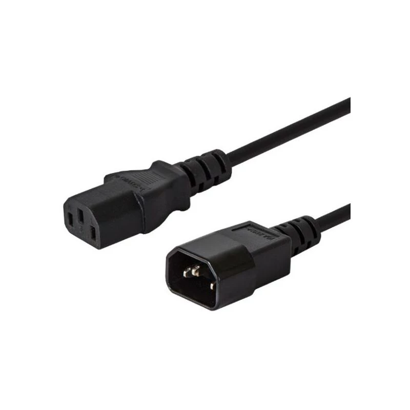 Kaapeli SAVIO CL-99 (C14 / IEC C14 / IEC 320 C14 M - C13 F; 1 2 m; musta)
