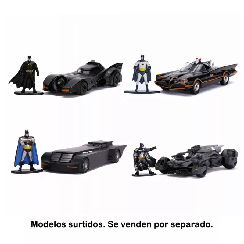 Jada Batman Batmobile 1:32 metalliajoneuvo ja hahmo, sekalaisia malleja