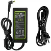 Virtalähde Green Cell AD01P — 60 W, 19 V 3,42 A, kannettavan virtalähde sisäkäyttöön, musta