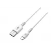USB-USB-C-kaapeli 2 m silikoni valkoinen Quick Charge