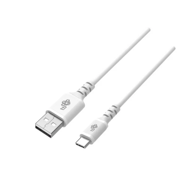 USB-USB-C-kaapeli 2 m silikoni valkoinen Quick Charge