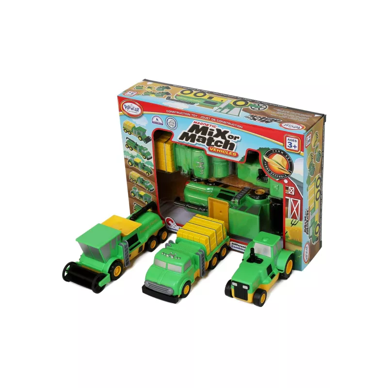 Popular Playthings - Mix or Match Vehicles Farm (kaksikielinen)