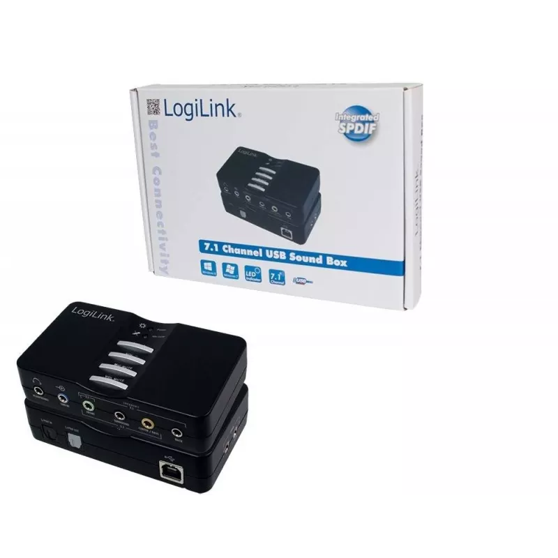 LogiLink USB Sound Box Dolby 7.1 8-kanavainen 7.1 kanavaa