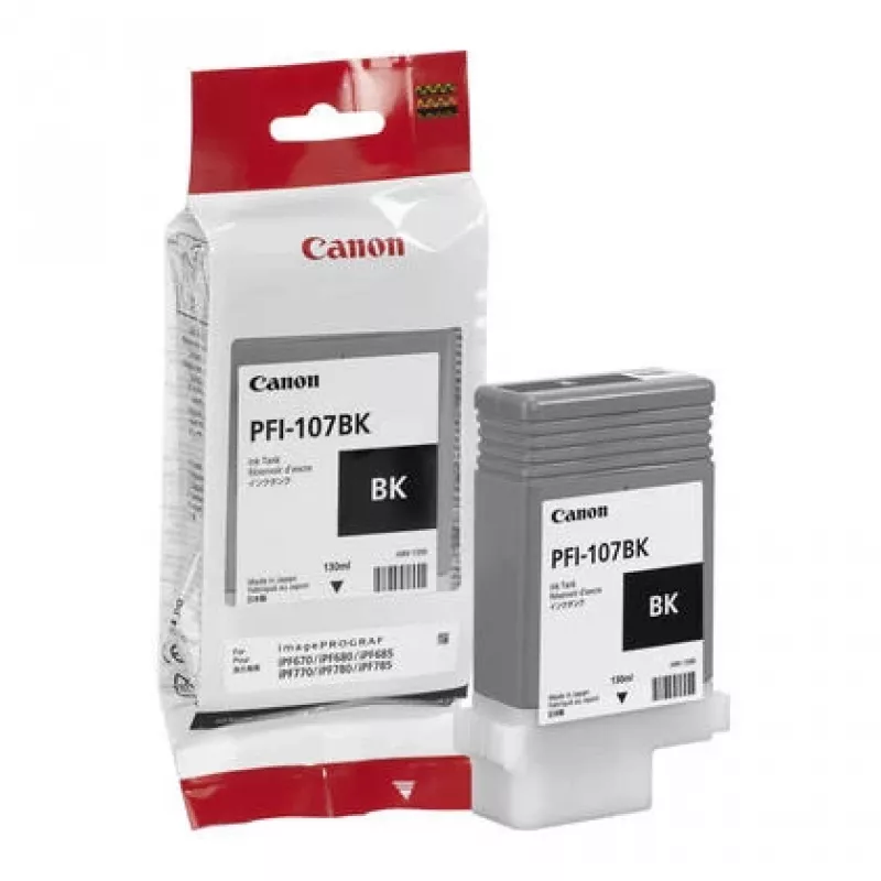 Canon PFI-107BK mustepatruuna 1 kpl alkuperäinen musta