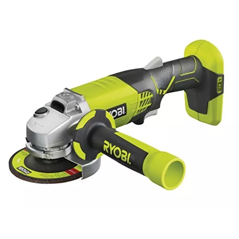 Ryobi R18AG-0 ONE+ 18 V akkukäyttöinen kulmahiomakone, 115 mm (ilman akkua)