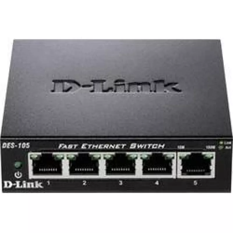 D-Link DES-105 hallitsematon L2 musta