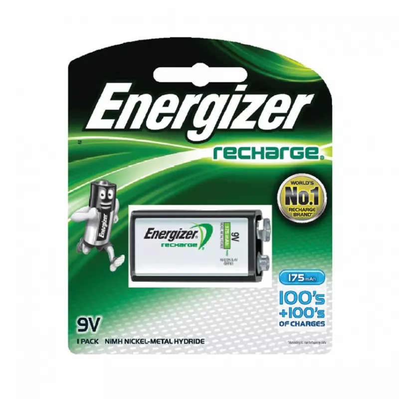 Energizer NiMH ladattava 9V PP3 -paristo 175mAh yksittäispakkaus
