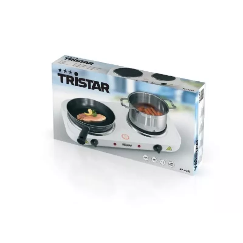 Tristar kaksilevyinen keittolevy KP-6245, 2500W, 15,5/18,5 cm