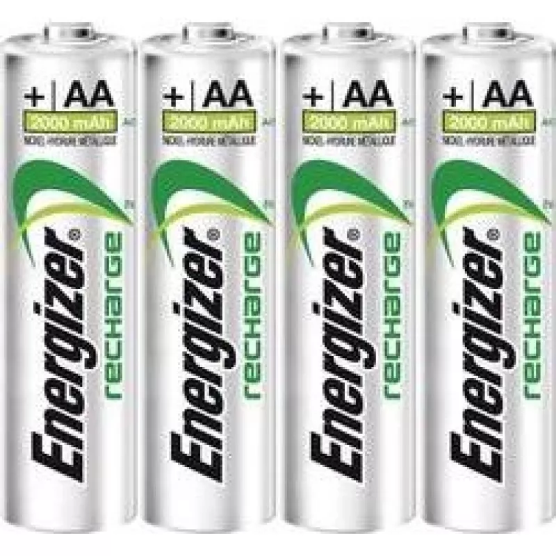Energizer ACCU Recharge Power Plus NiMH-akut AA 2000mAh 4 kpl:n pakkaus