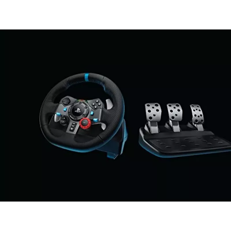 Logitech G G29 -ratti + polkimet PlayStation 3, PlayStation 4 analoginen USB 2.0 musta
