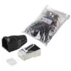 Johdinliitin RJ45 LogiLink MP0022 musta läpinäkyvä