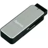 Hama 123900 USB 3.0 -muistikortinlukija SD/microSD, alumiini, musta/hopea