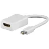 Goobay Mini DisplayPort–HDMI-adapterikaapeli 1.1, 0,1 m, valkoinen (51729)