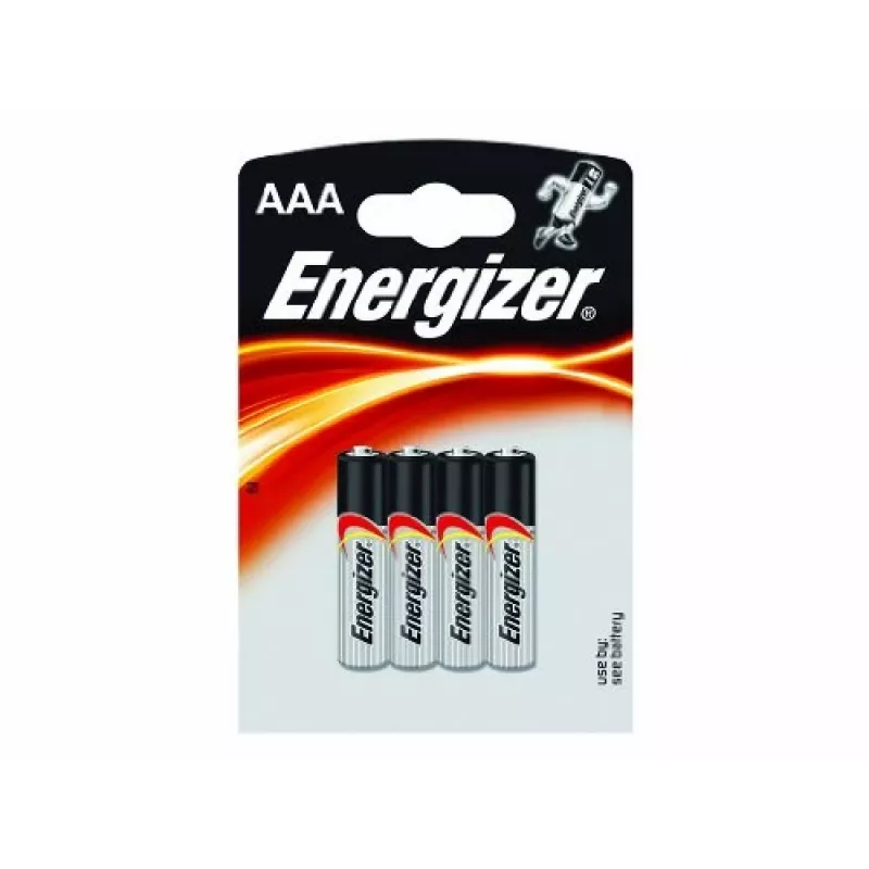 ENERGIZER BATTERY ALKALINE POWER AAA LR03 4 KPL