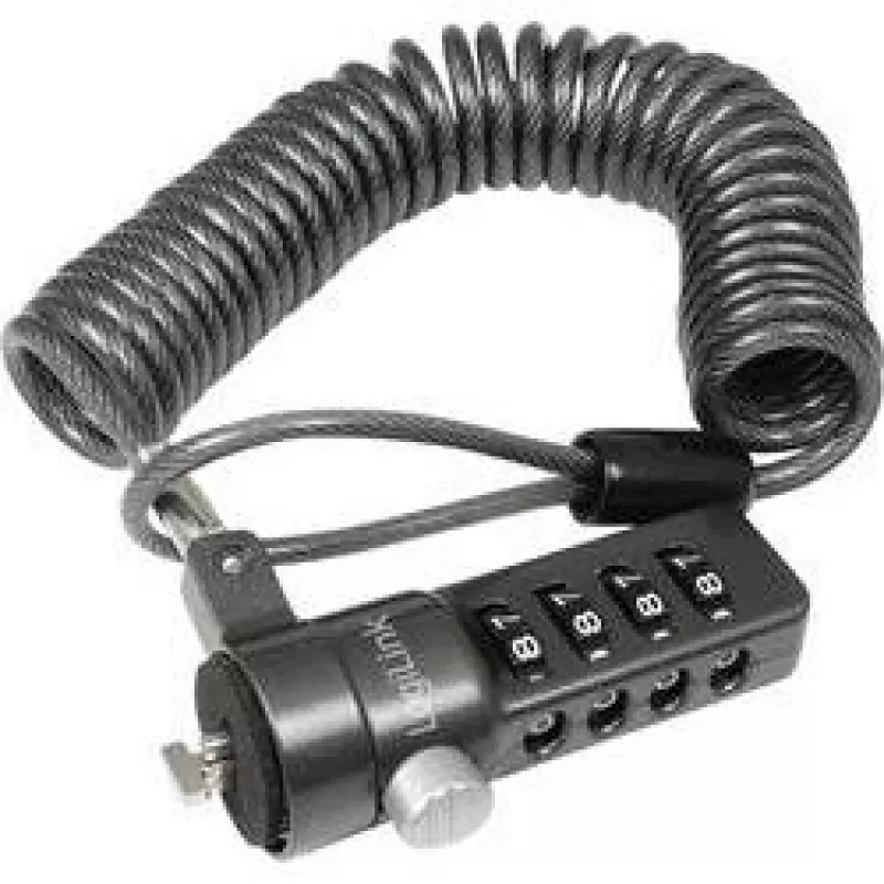 LogiLink NBS004 kaapelilukko musta 1,8 m