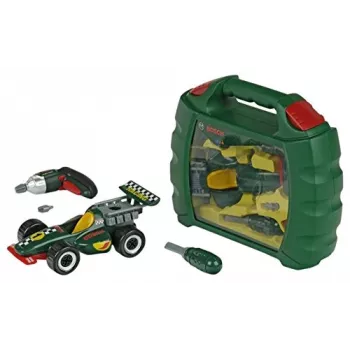 Bosch laukku autolla ja porakoneella