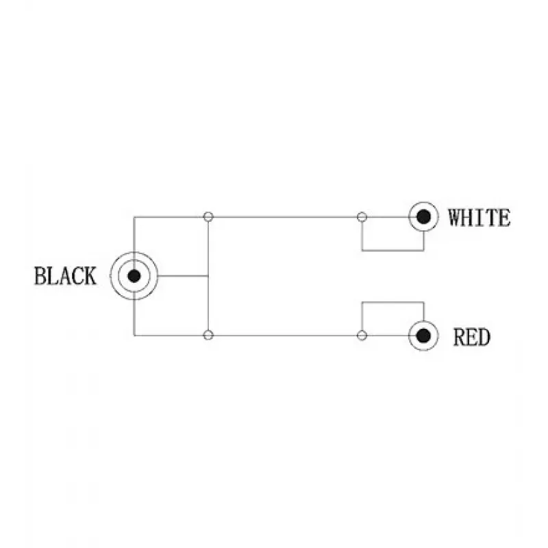 Audiokaapeli 3,5 mm > stereo-RCA (musta, 1,5 metriä)
