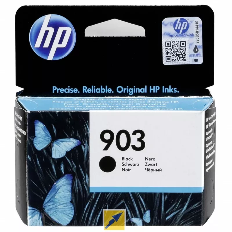 HP 903 alkuperäinen musta mustekasetti, musta, 1 kpl, 300 sivua