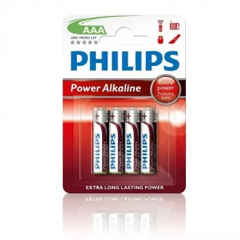 Philips Power Alkaline AAA-paristot, 4 kpl:n pakkaus