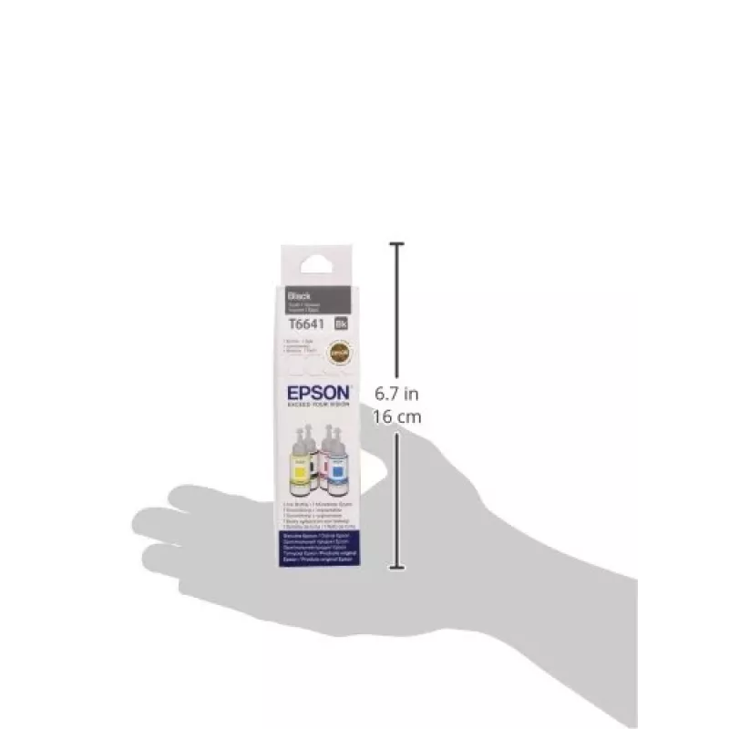Mustepullo Epson T6641 70ml musta