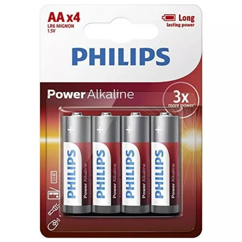 Kertakäyttöparisto Philips Power Alkaline Battery LR6P4B/10