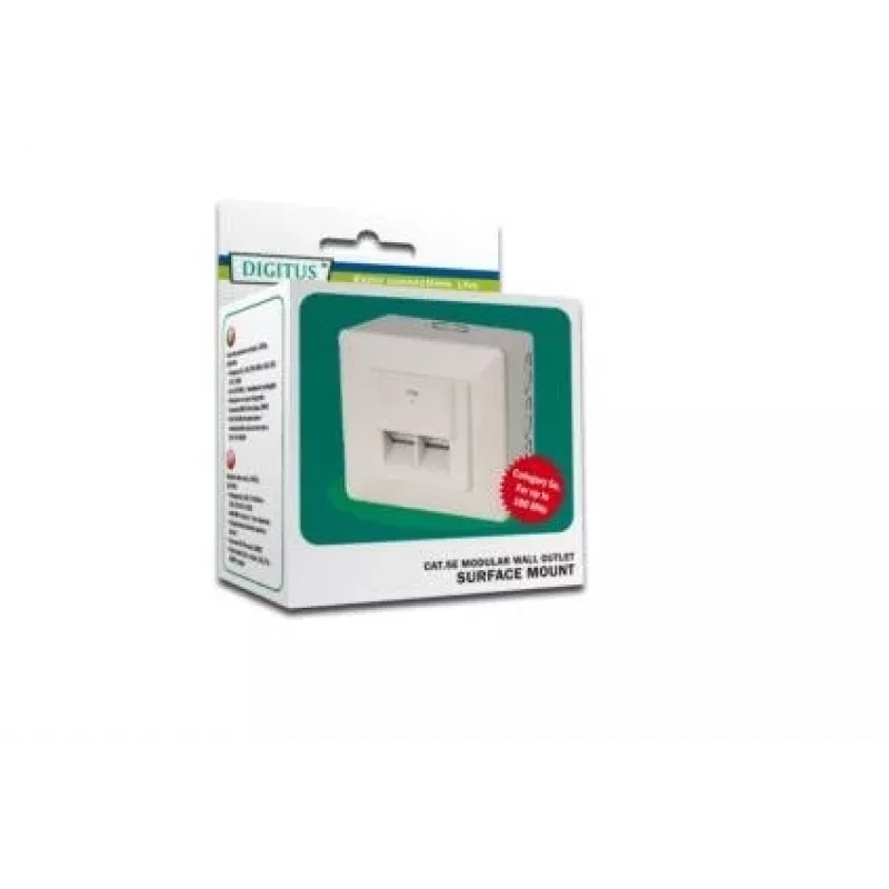 Digitus CAT 5e, luokka D, verkkorasia, suojattu, pinta-asennus