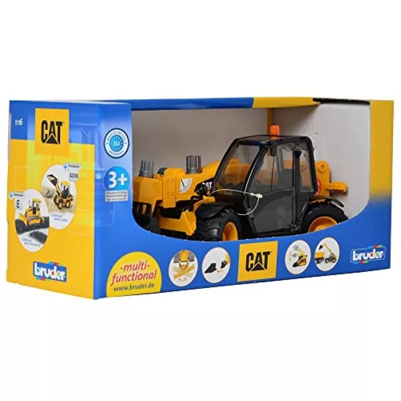 Bruder 02141 Caterpillar teleskooppikuormaaja muovi maatila rakennusajoneuvo lelu