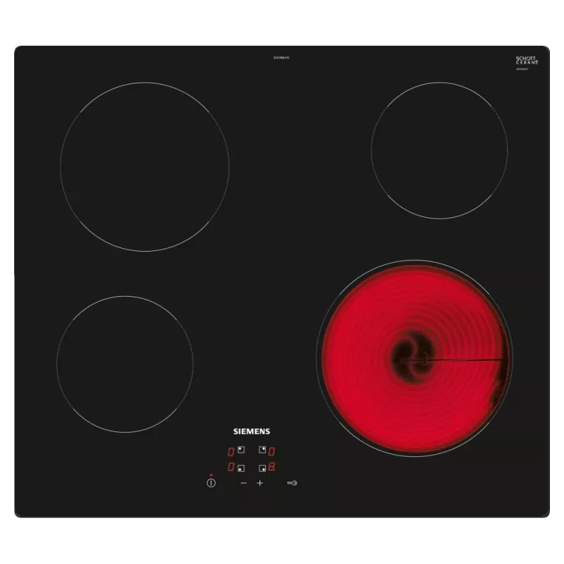 Siemens iQ100 ET61RBEA1E keittotaso musta kalusteisiin 60 cm 4 vyöhykettä
