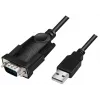 LogiLink AU0048A sarjakaapeli musta 1,5 m USB A DB-9