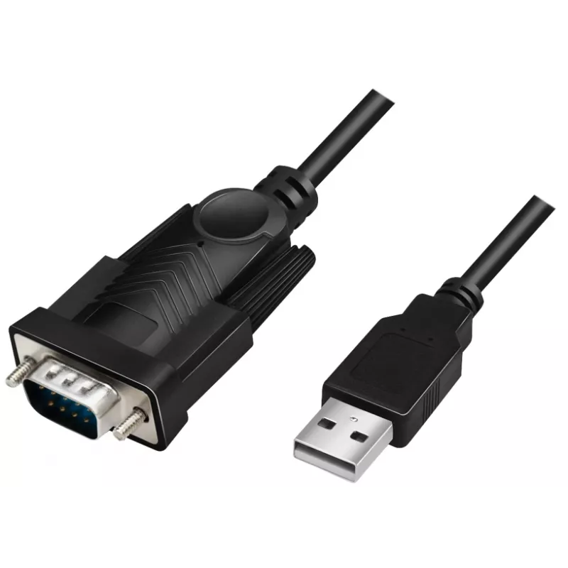 LogiLink AU0048A sarjakaapeli musta 1,5 m USB A DB-9
