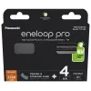 Akut PANASONIC ENELOOP PRO AA 2500 mAh 4 kpl + kotelo (BK-3HCDE/4CP+CASE)