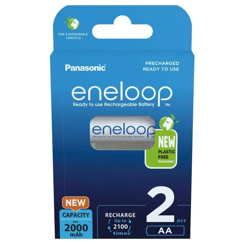 Akut PANASONIC ENELOOP AA 2000 mAh 2 kpl (BK-3MCDE/2CP)