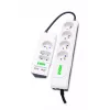 OFFICE PLUS 7 pistorasiaa 250 V valkoinen (T/LZ06-OFP018/0000) - Ever
