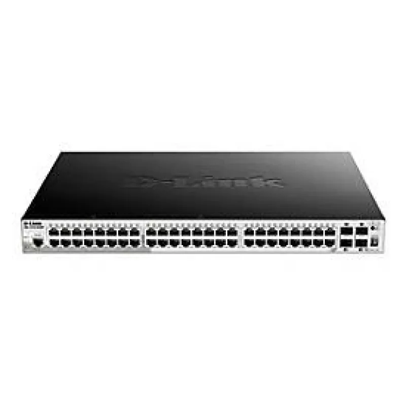 D-Link 52-porttinen Gigabit Stackable POE Smart Managed -kytkin sisältäen 4 x 10G SFP+