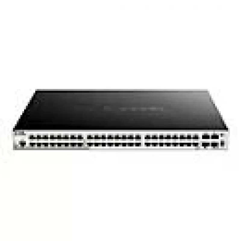 D-Link 52-porttinen Gigabit Stackable POE Smart Managed -kytkin sisältäen 4 x 10G SFP+