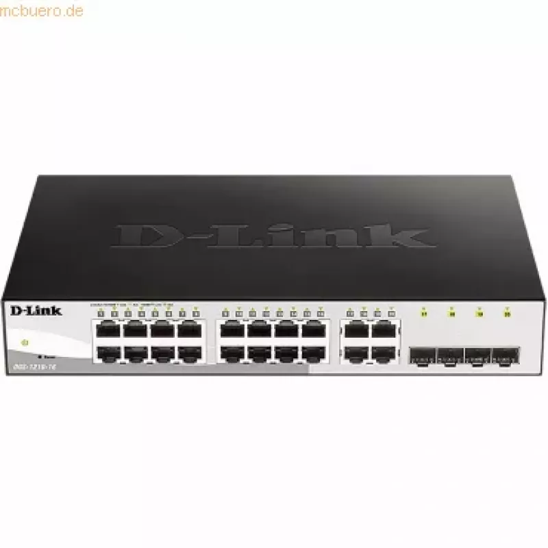 D-Link DGS-1210-16 hallittava L2 Gigabit Ethernet (10/100/1000) musta