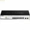 D-Link DGS-1210-08P/E hallittava L2 Gigabit Ethernet (10/100/1000) Power over Ethernet (PoE) musta