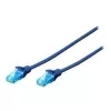 Digitus 0,25 m Cat5e U/UTP -verkkokaapeli sininen U/UTP (UTP)