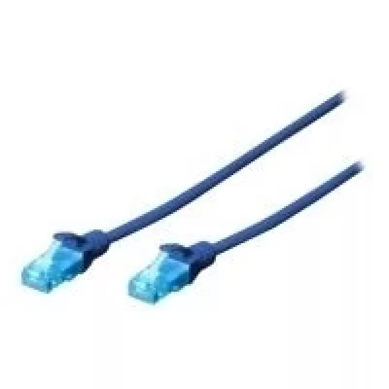 Digitus 0,25 m Cat5e U/UTP -verkkokaapeli sininen U/UTP (UTP)