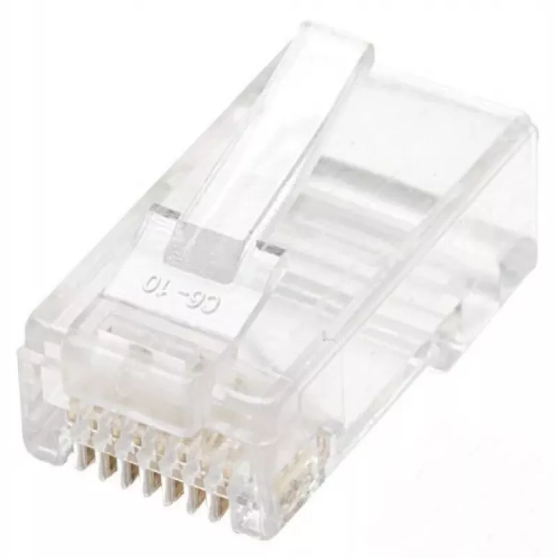 Intellinet 502375 johdinliitin RJ-45 läpinäkyvä