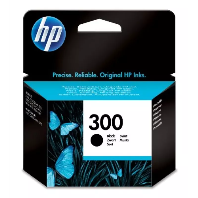 HP 300 alkuperäinen mustekasetti musta, musta, 1 kpl, 200 sivua