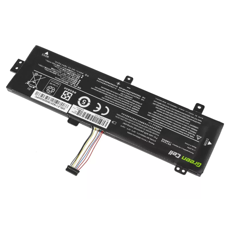 Akku Green Cell LE118 Lenovo Ideapad 310-15 (7,6 V, 3500 mAh, 4 kennoa, LiPo, musta)