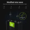 Vaihtosuuntaaja Green Cell INV10 2000 W, 12 V DC - 230 V AC, Type-C-lähtö, 50 Hz, musta
