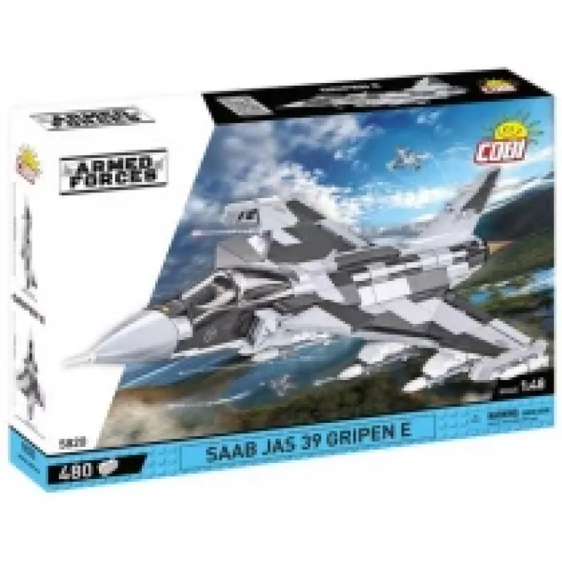 Bricks Armed Forces SAAB Jas 39 Gripen E 480 rakennuspalikkaa