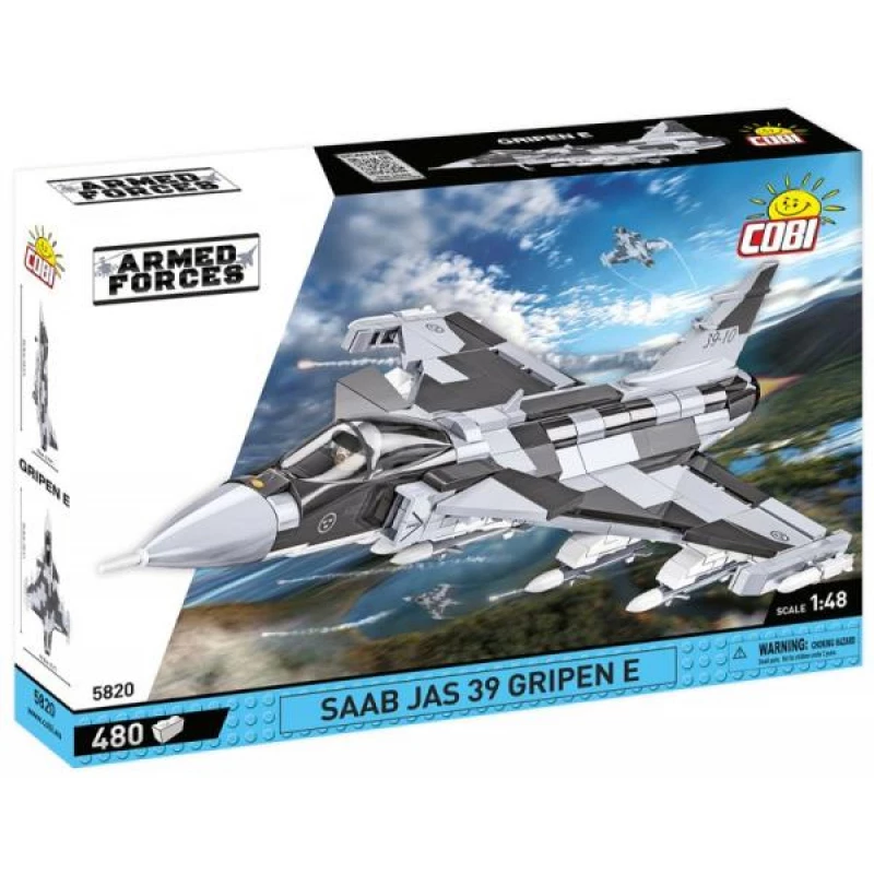 Bricks Armed Forces SAAB Jas 39 Gripen E 480 rakennuspalikkaa