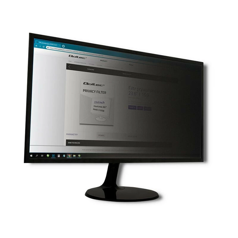 Qoltec GDPR tietosuojakalvo 23 | 16:9 | Eye Care | Panoramic