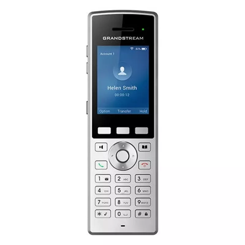Grandstream Networks WP822 IP-puhelin musta, hopea 2 linjaa LCD Wi-Fi
