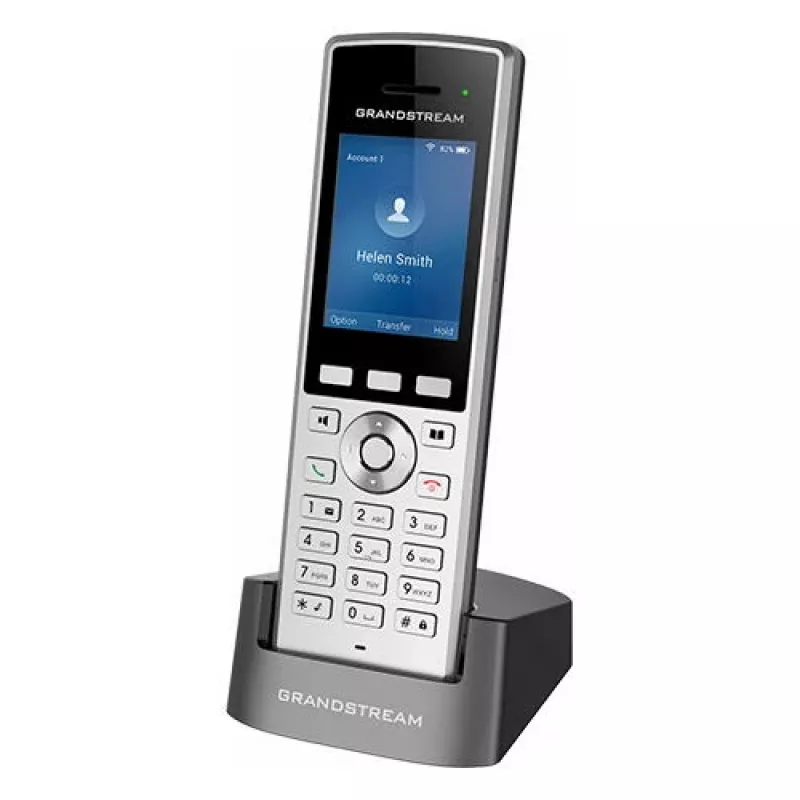 Grandstream Networks WP822 IP-puhelin musta, hopea 2 linjaa LCD Wi-Fi