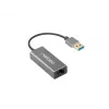 Natec Cricket NNC-1924 USB 3.0 Type-A – RJ45 Ethernet-sovitin, 1000 Mbit/s, 15 cm kaapeli, musta