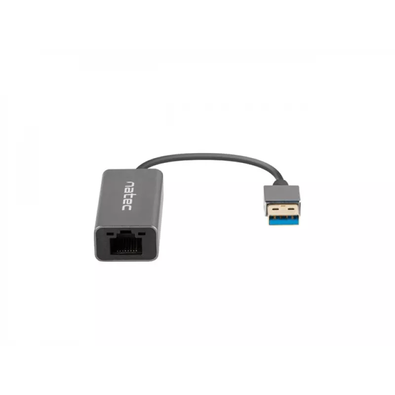 Natec Cricket NNC-1924 USB 3.0 Type-A – RJ45 Ethernet-sovitin, 1000 Mbit/s, 15 cm kaapeli, musta